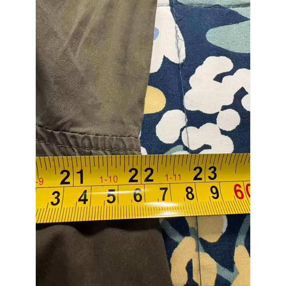 Olive Green Lightweight Raglan Trench Coat Oversized XL - Picture 5 of 8